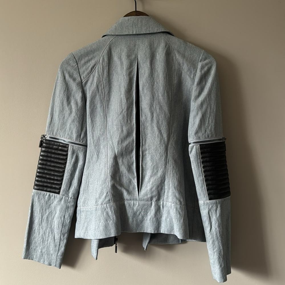STELLA & JAMIE MULTI WAY LONG SLEEVE OR SHORT SLEEVE MOTO JACKET SIZE SMALL - Picture 7 of 11